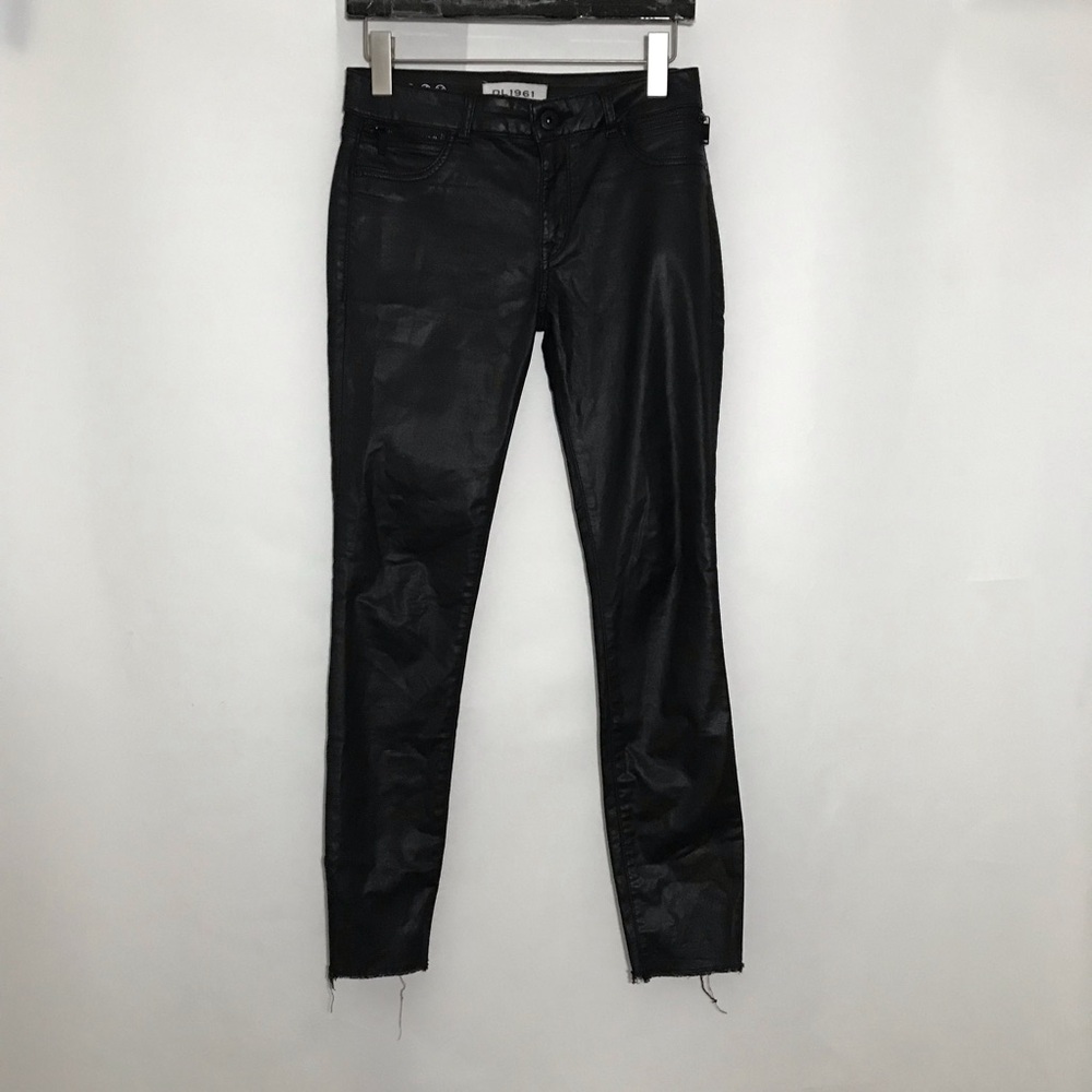 DL1961 Margaux Instasculpt Ankle Skinny Jeans Habasu Black Size 26